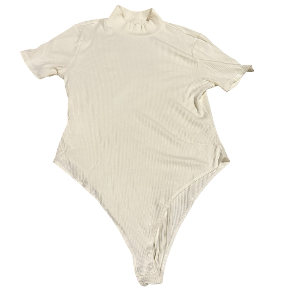 Dip Cream Ribbed Bodysuit
